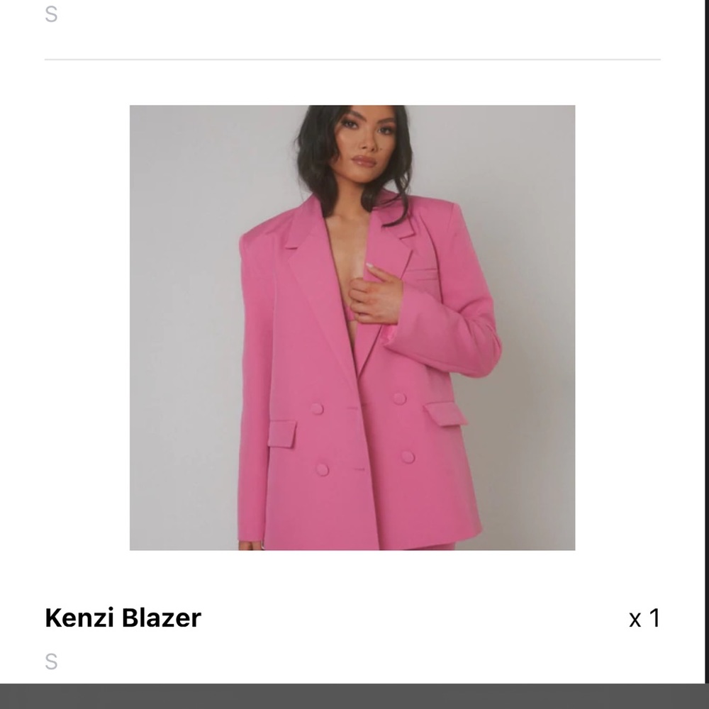NWT SLA the label Kenzi blazer + ofelia bralette